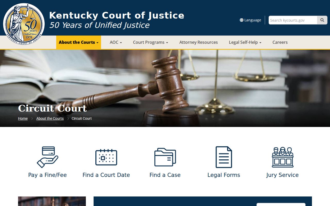 Kentucky court system Circuit and Family Court jurisdiction