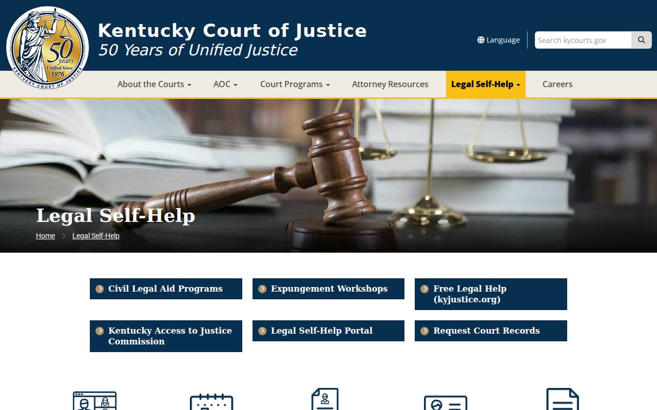 Kentucky court records official legal help resources